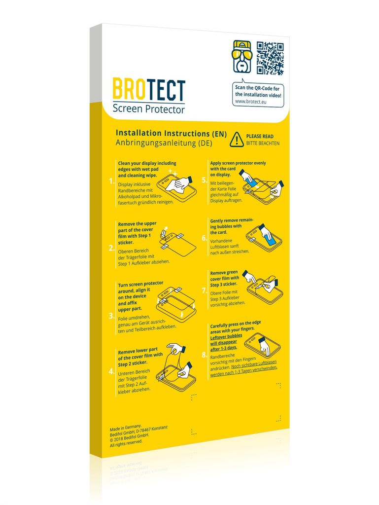 BROTECT 2er-Pack Displayschutzfolie Für Miyoo Mini V4 – Ultraklar, Kratzfest & Blasenfrei, Made In Germany