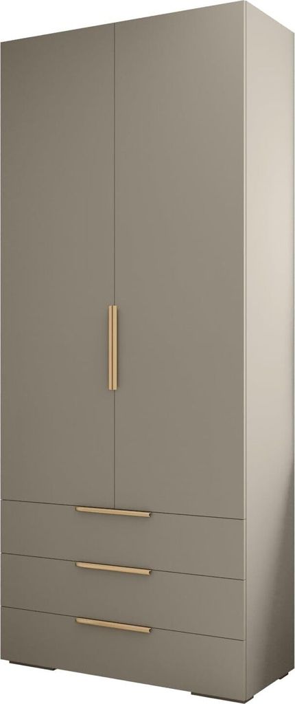 MEBLE KRYSPOL Inova 1 2D3SZ, 236,7x100x47cm - Kaschmir, Gold