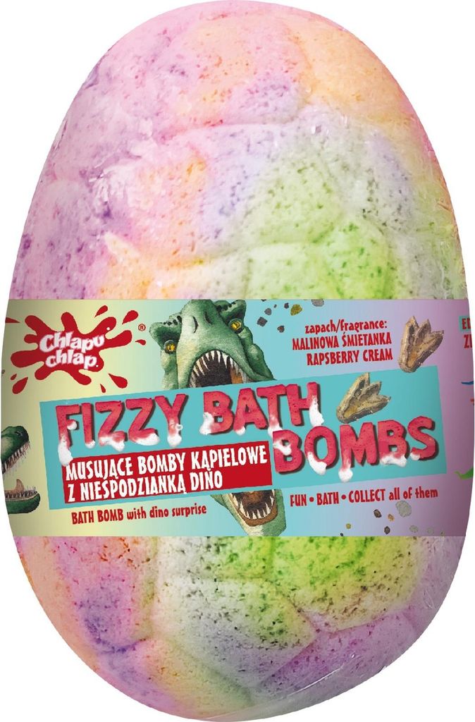 Chlapu Chlap Musująca kula do kąpieli z niespodzianką Oranżada, 140 g