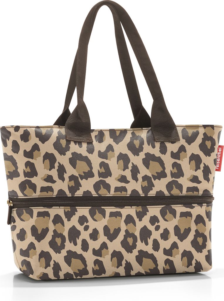 reisenthel shopper e1, Einkaufstasche, Tragetasche, Tasche, Leo Macchiato, 12 L, RJ6048
