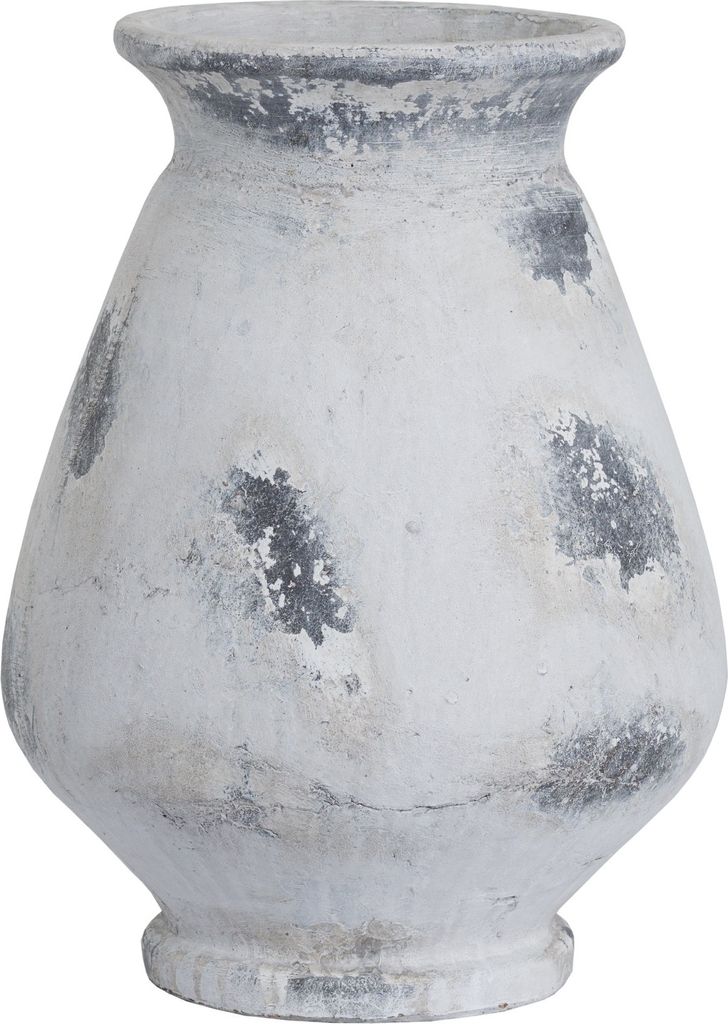 Hill Interiors - Vase "Naxos", Keramik, Antik-Look HI3547 (Einheitsgröße) (Weiß)