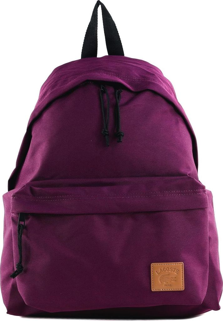 LACOSTE Freizeitrucksack Rucksack mit Laptopfach Backpack With Patch Dark Purple violett
