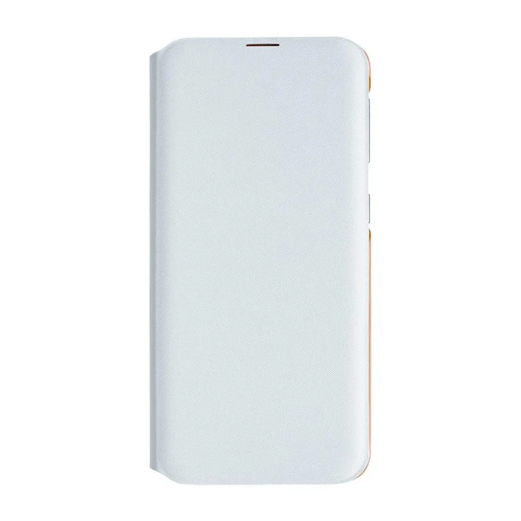 Étui portefeuille Galaxy A20e Blanc fin avec rabat intelligent