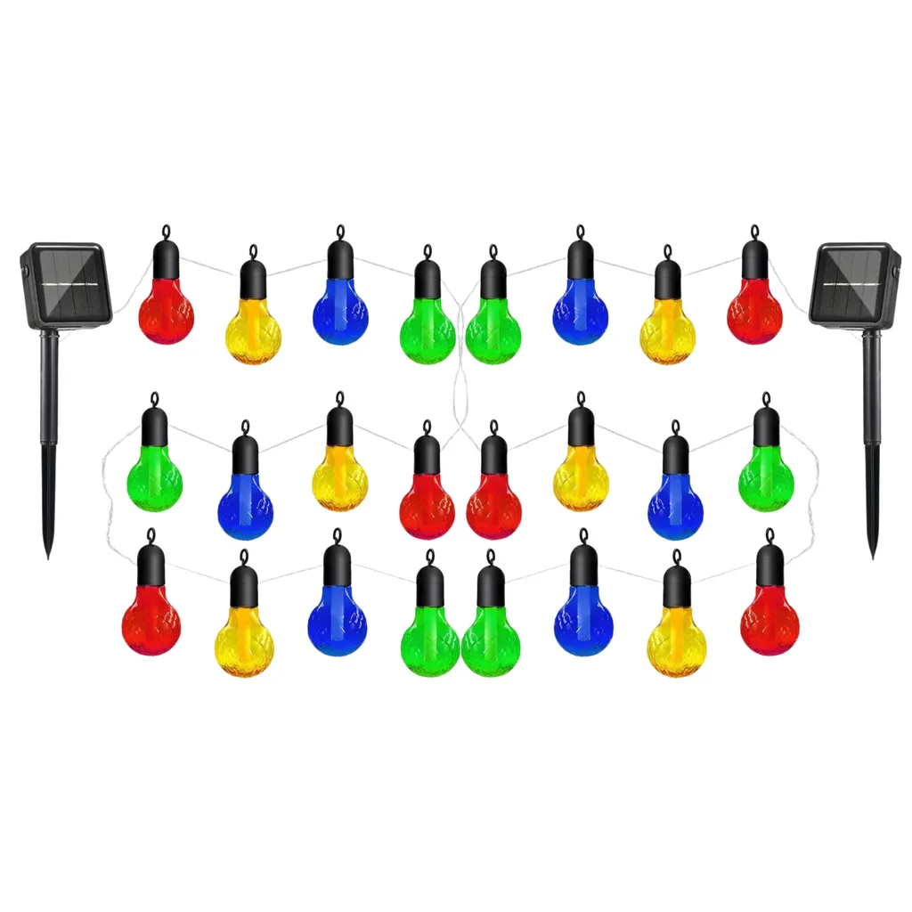 Y2ARDBULBS Luci LED Impermeabili 7.5m x2 - 100 LED Multi-colore