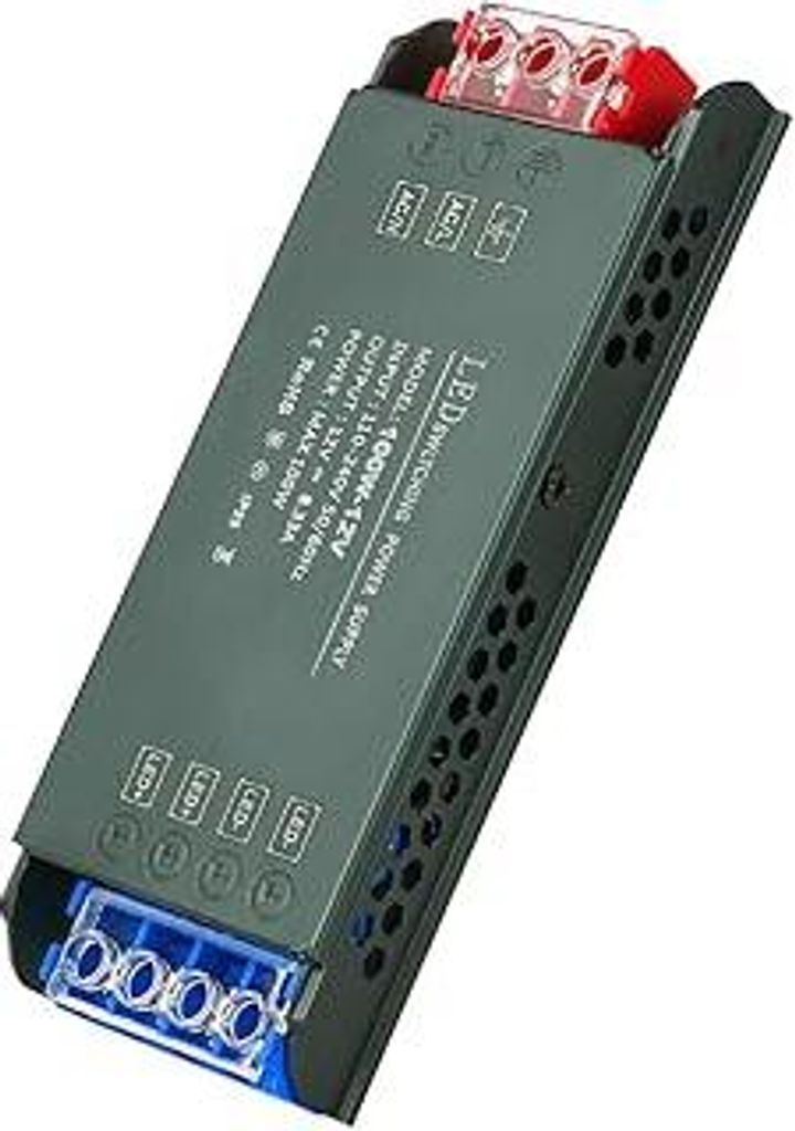 URAQT LED Trafo 12V 100W, LED-Treiber Netzteil 230v AC auf 12v DC, LED Transformator kein Rauschen -8.33A Adapter Konstantspannung für Beleuchtung...