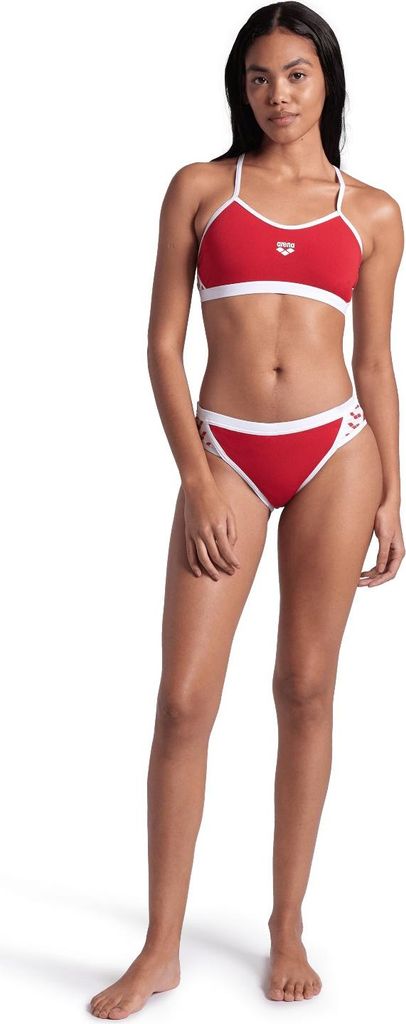 arena Icons Bikini für Damen, Farbe:Rot, Größe:42