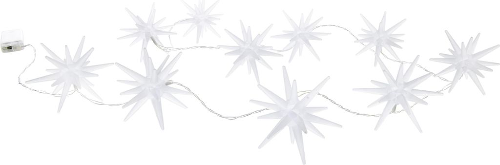 Näve Leuchten 10er LED Lichterkette "3D-STERNE" 10er LED Produktbild 