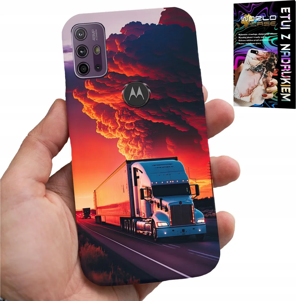 Custodia Motorola Moto G10 Design Truck + Screen Protector Vetro