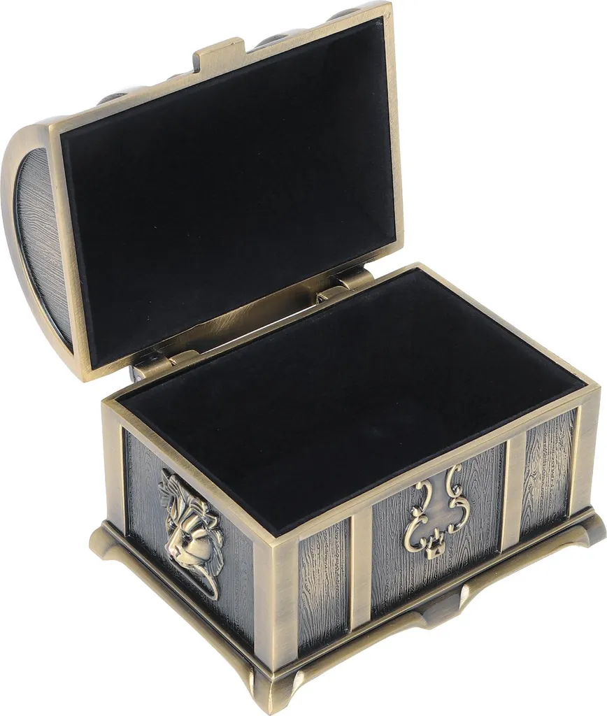 Boîte à Bijoux Rectangle Vintage en Métal - Modèle Classique Collection