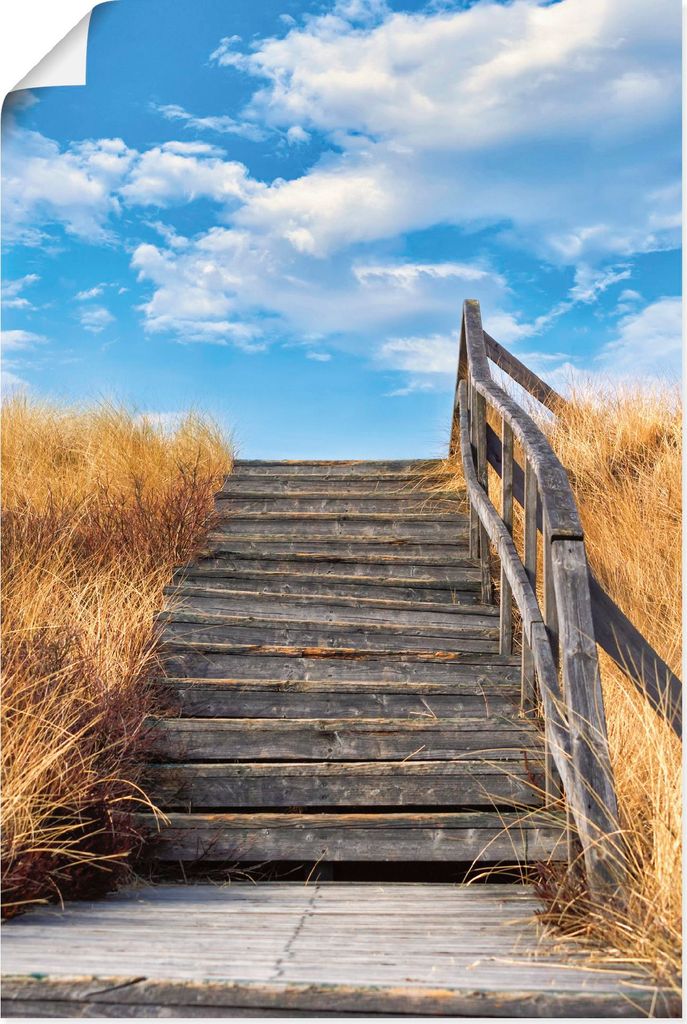 ARTland Poster Treppe Bohlenweg Insel Amrum Größe: 40x60 cm