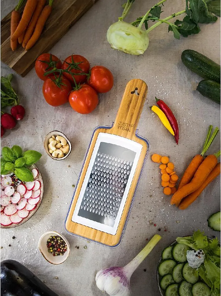 Mandolina Just Vegan Bamboo Veggi Dicer: Design e Precisione in Cucina - 8