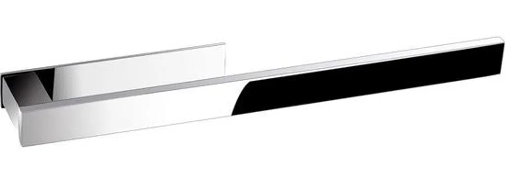 Support serviettes inox poli 39 cm finition miroir installation murale chic