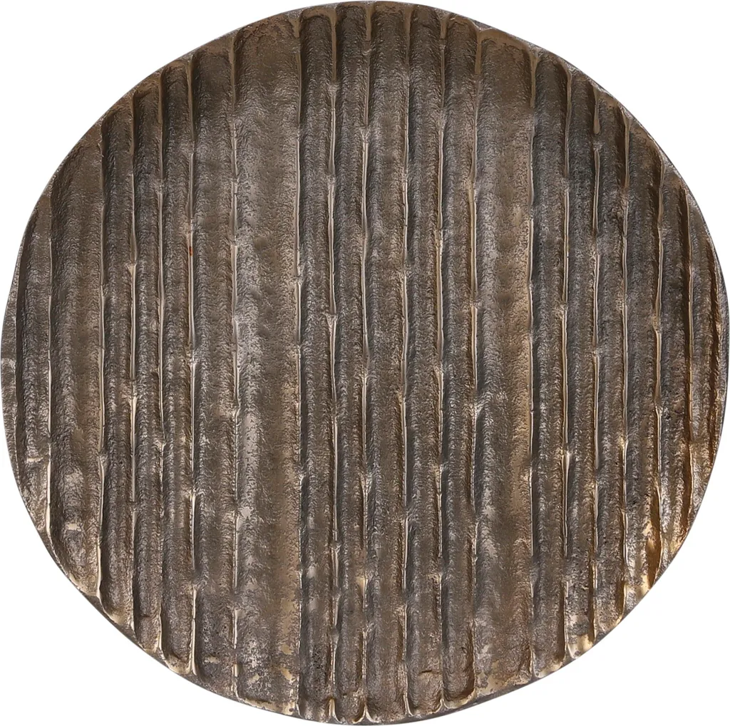 Plat de présentation rond Calabria 27 cm - Décoration de Table Or