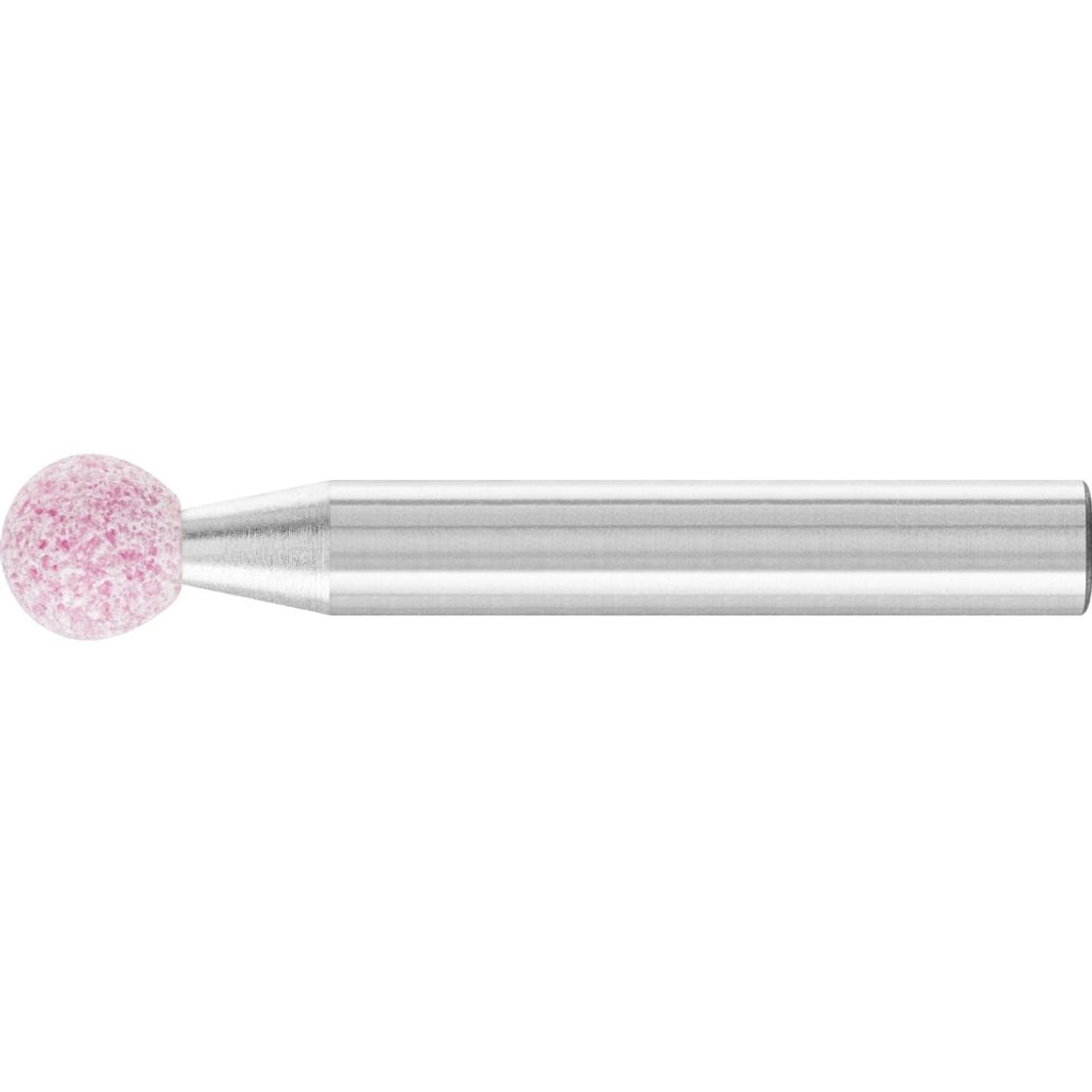 Pferd Schleifstift Körnung 46 EK Durchmesser 8mm rund Schaft-Durchmesser 6mm Kugelform Härte 0 rosa (AR) - 31705274