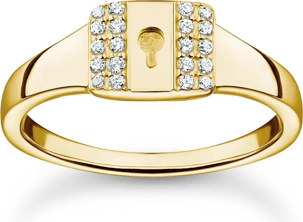 Thomas Sabo TR2372-414-14 Bague Femme Château en Or Jaune Taille 54