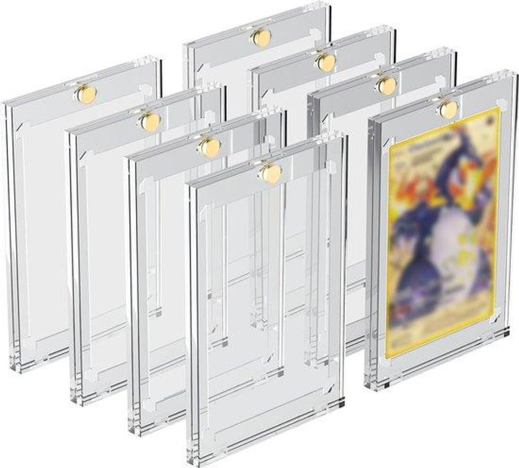 Kartenhalter - Magnetische Kartenetui - 16 Stück 35 PT Transparent