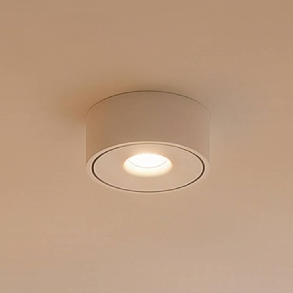 Arcchio LED-Deckenlampe Rotari, weiß, up und down, Alu Produktbild 