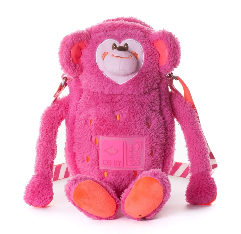 Oilily Books Monkey Shoulder Bag Rosa | Accessorio Fashion Pop
