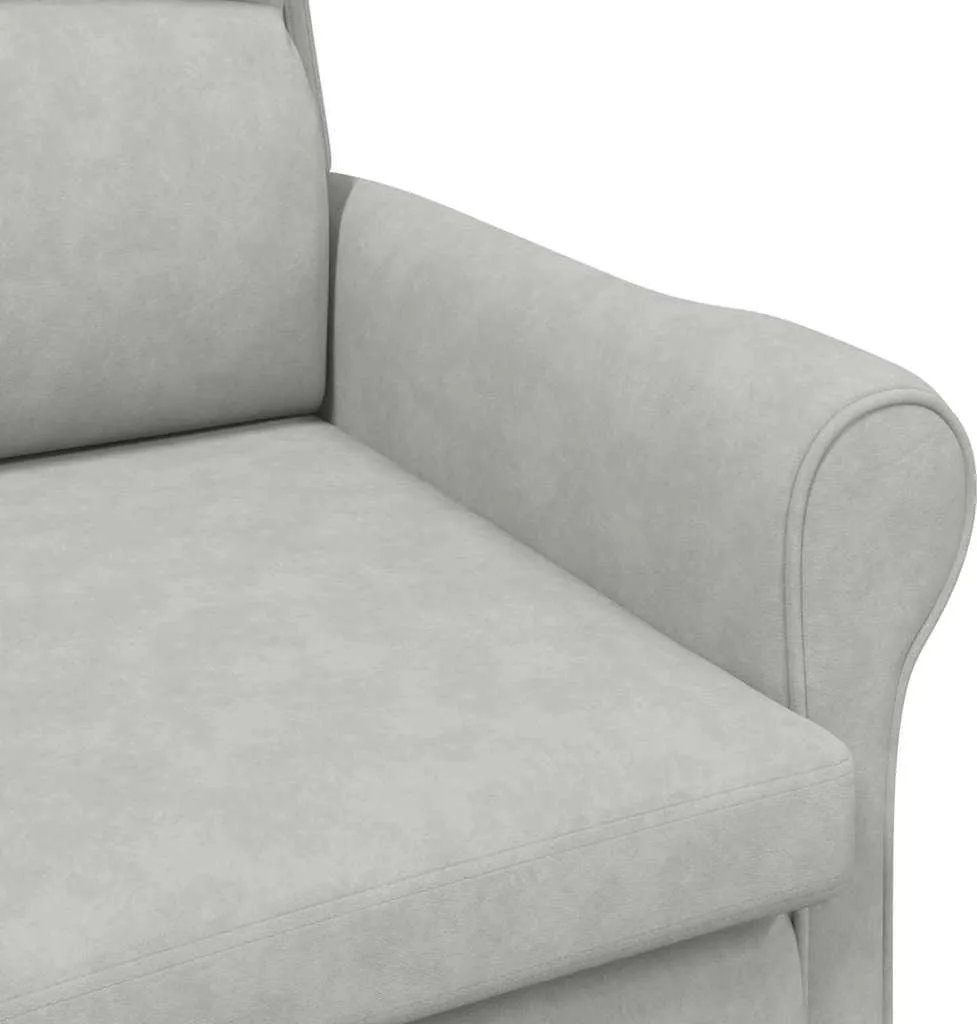 Fauteuil relax gris clair en microfibre : confort et entretien facile - 7