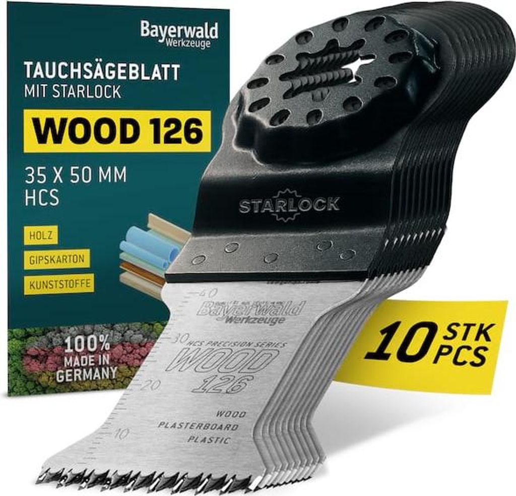 10x Bayerwald SL HCS Tauchsägeblatt 35x50mm
