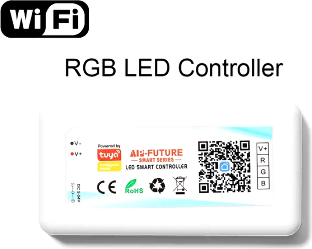 Dimmer WiFi Strisce LED DC5-24V 15A | Modulo Smart Tuya RGB