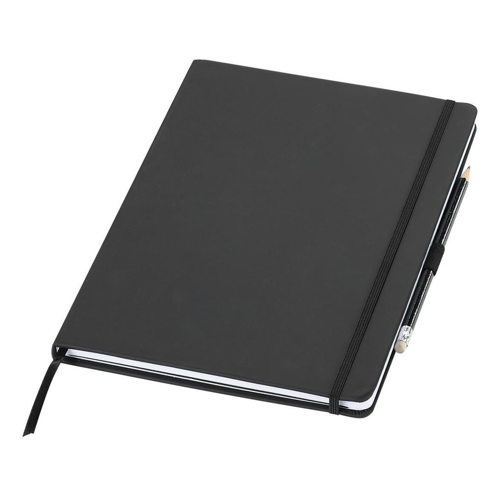 Notizbuch "Agenda" A4 schwarzSchwarz Produktbild 