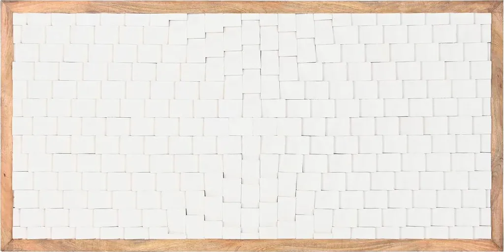 Tête de lit 160 cm Home ESPRIT en tissu blanc naturel finition luxe