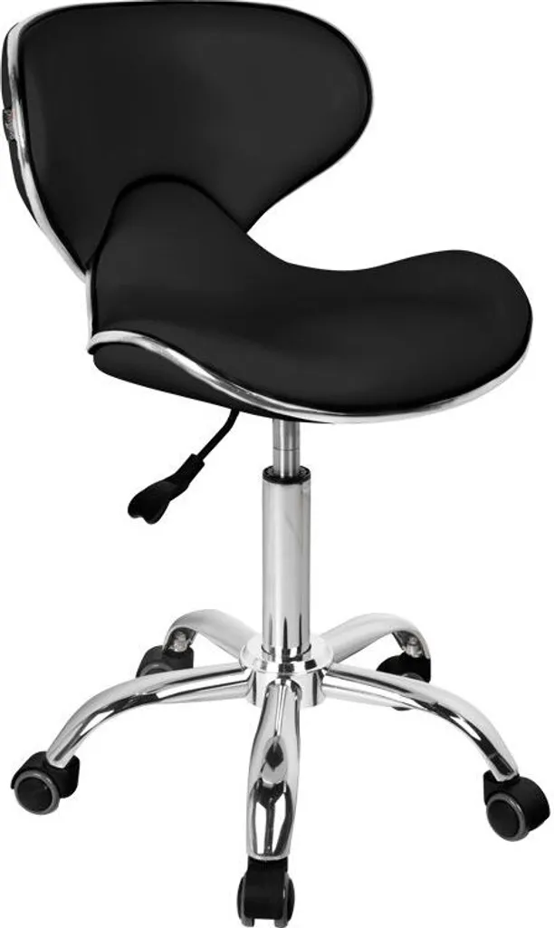 Tabouret cosmétique Gabbiano Q-4599 noir pour salon de beauté et soin