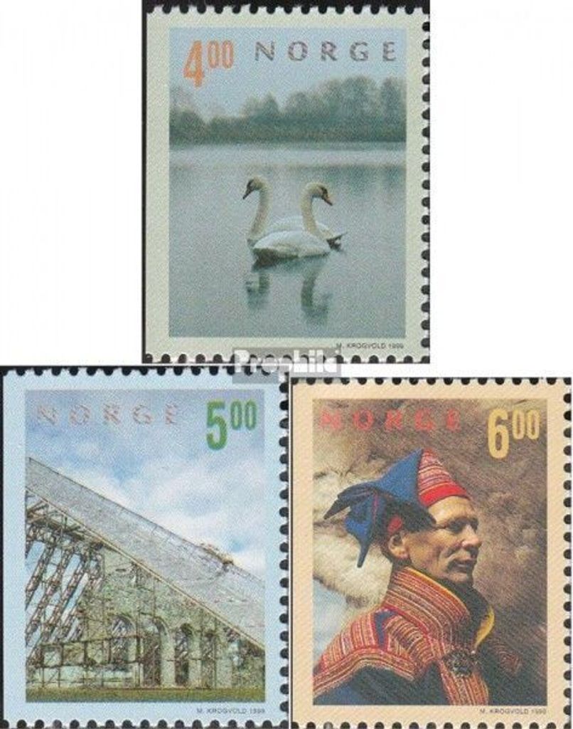 Briefmarken Norwegen 1999 Mi 1307Dl-1309Dl (kompl.Ausg.) postfrisch Tourismus