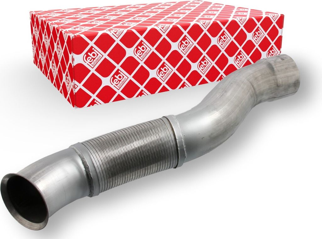 FEBI BILSTEIN 43713 Ø130mm Flexrohr Auspuff Abgasrohr 860mm passend für MERCEDES-BENZ ACTROS ACTROS MP2 / MP3