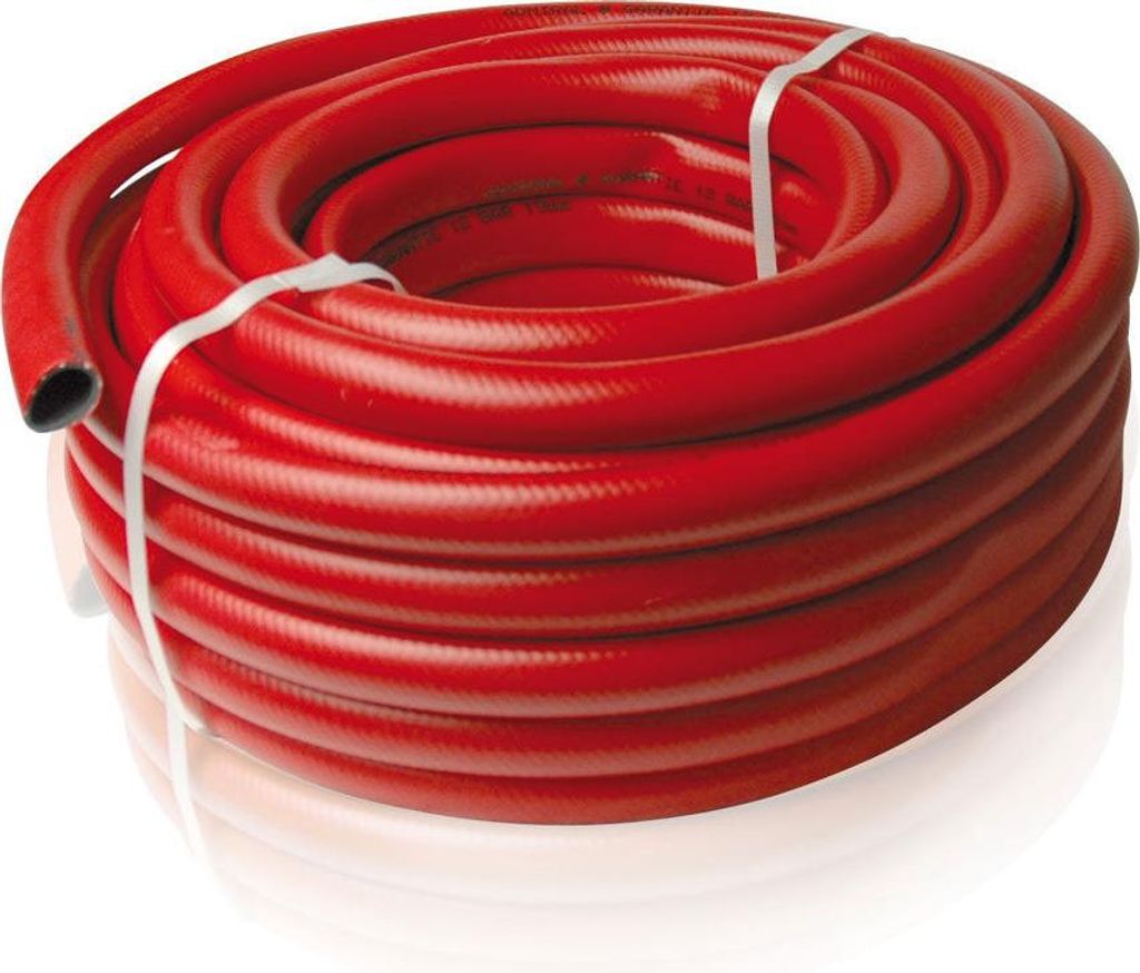 YERD Profi Garten schlauch Rot Gummi Wasser Admiral 20 m 3/4 Zoll Flexi 12 Bar