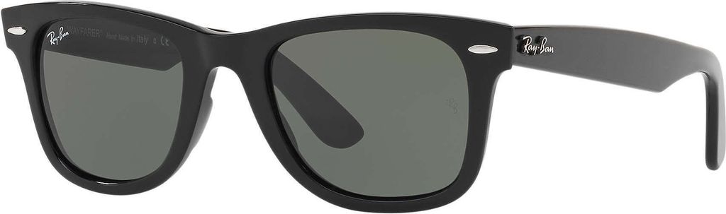 Ray-Ban Wayfarer Ease, Erwachsener, Uni, Wanderer, Quadratisch, Vollrand, Schwarz