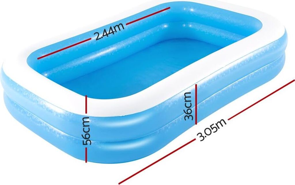 Bestway Schwimmbecken  Family Pool Rectangular 262 x 175 x Produktbild 50