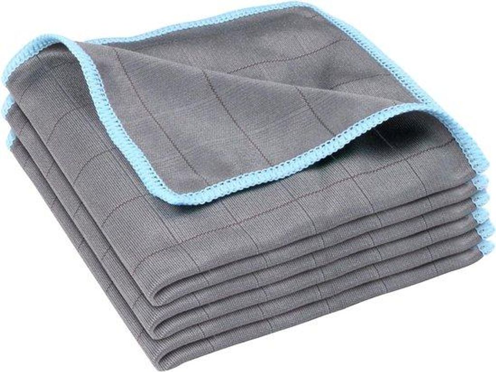 Set aus 3 Kohlenstoff-Mikro-Tuchschleifern für Fenster, 30 x 30 cm, Fadentuchlose Poliertücher für Rillenlose Fenster und Autos, Ideal für Glan...