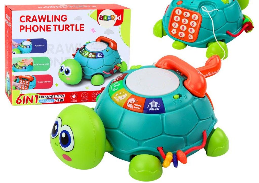 Interaktives Lerntelefon für Kinder, Schildkröten-Design, 6 Produktbild 