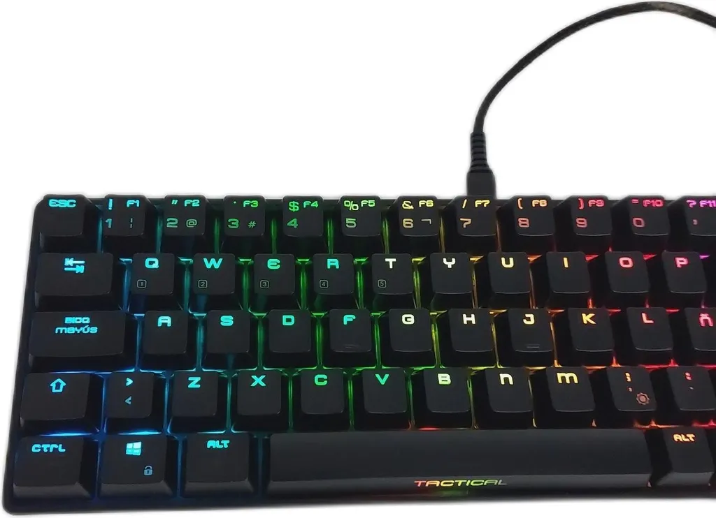 Mini Clavier Mécanique Ozone Tactical Noir : RVB, USB-C/BT, Sans Pavé