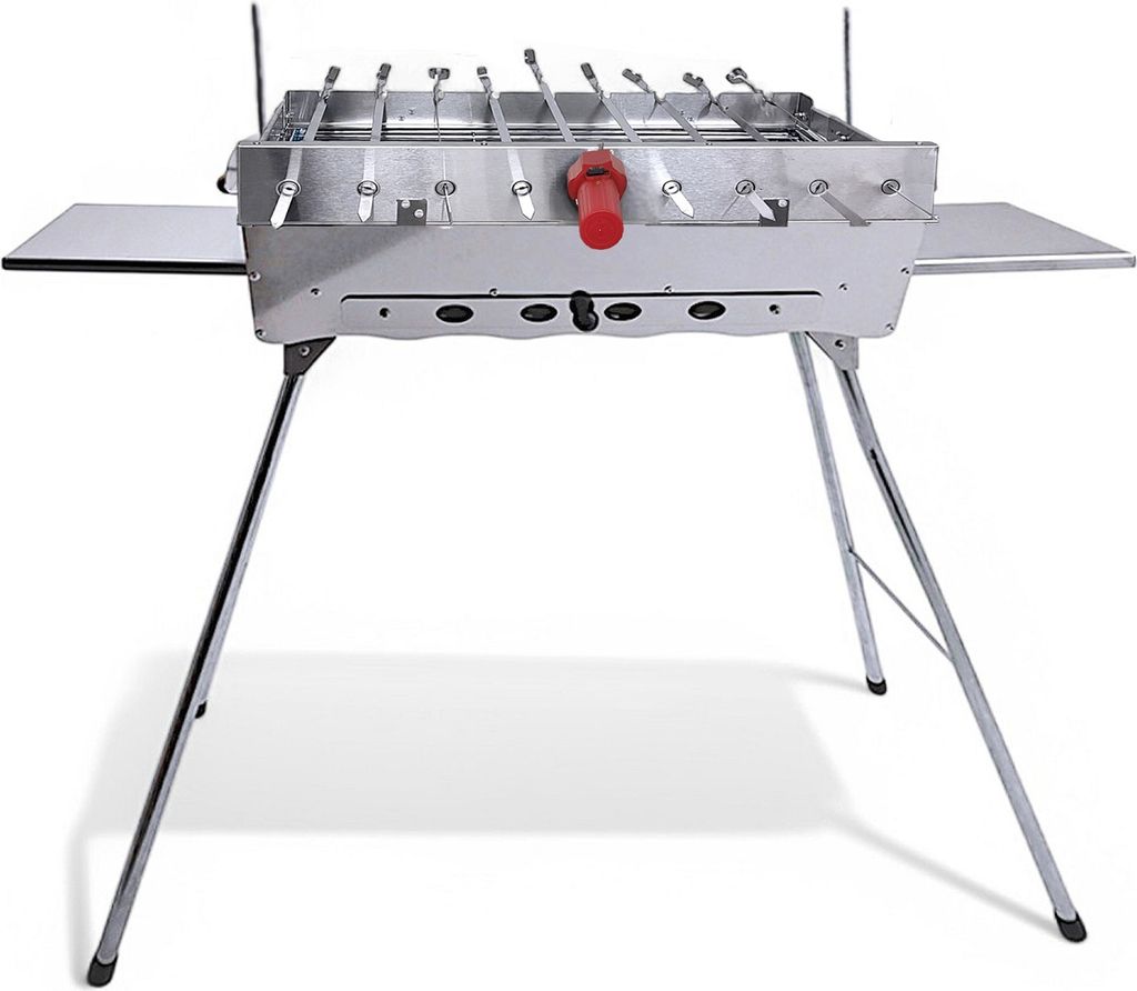 Mangal Astana Edelstahl 2 mm Schaschlickgrill Spießdreher 9 Produktbild 
