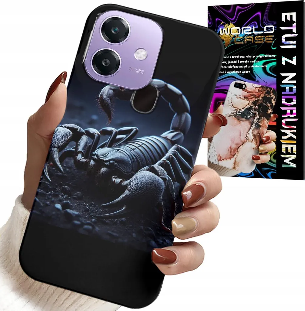 Oppo A40 / A40M Custodia Scorpio Edition + Pellicola Idrogel