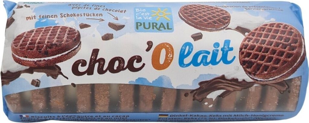Choc'O lait - Dinkel-Kakaokeks mit Milch-Honigcreme 85g Produktbild 