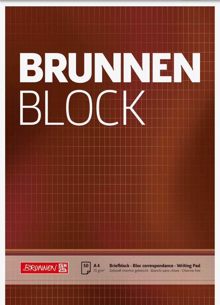 BRUNNEN 1052729 Blok "BRUNNEN-Block" A4 zdrsnený Obrázok produktu 