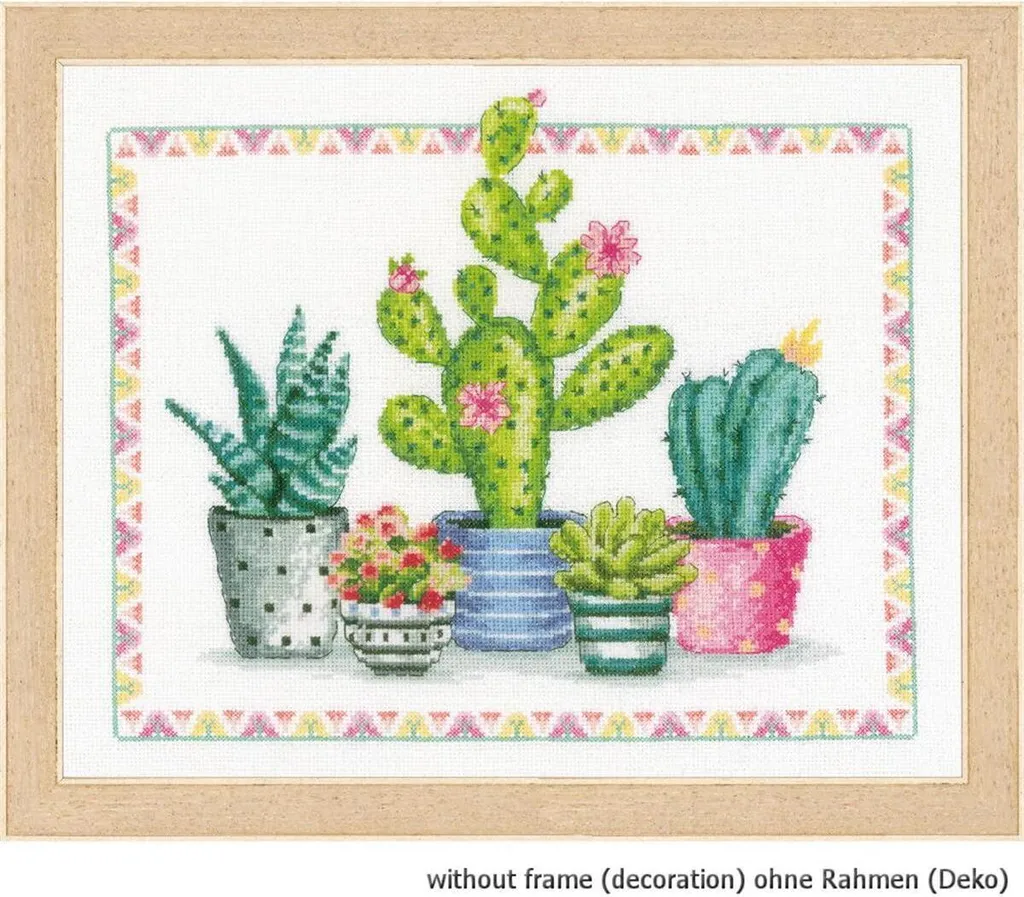 Occupez vos soirées avec le kit de broderie Vervaco Plantes relaxant