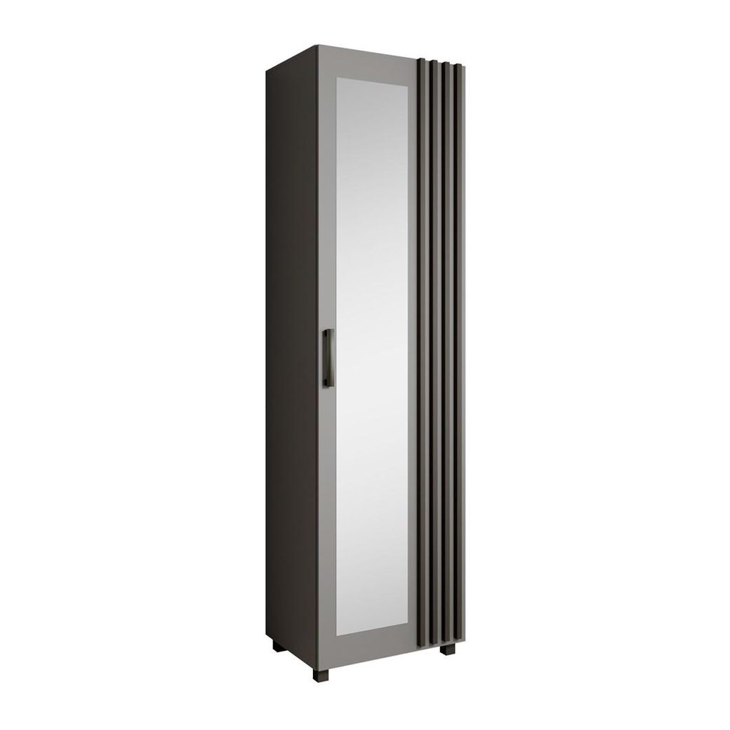Garderobenschrank LIVIA Graphit – Flur-Hochschrank mit Produktbild 