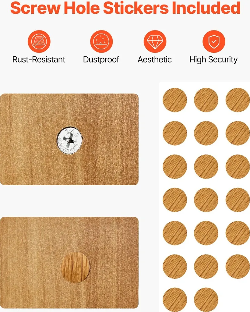 Étagère de table bois robuste panneau de particules 1 niveau finition mat