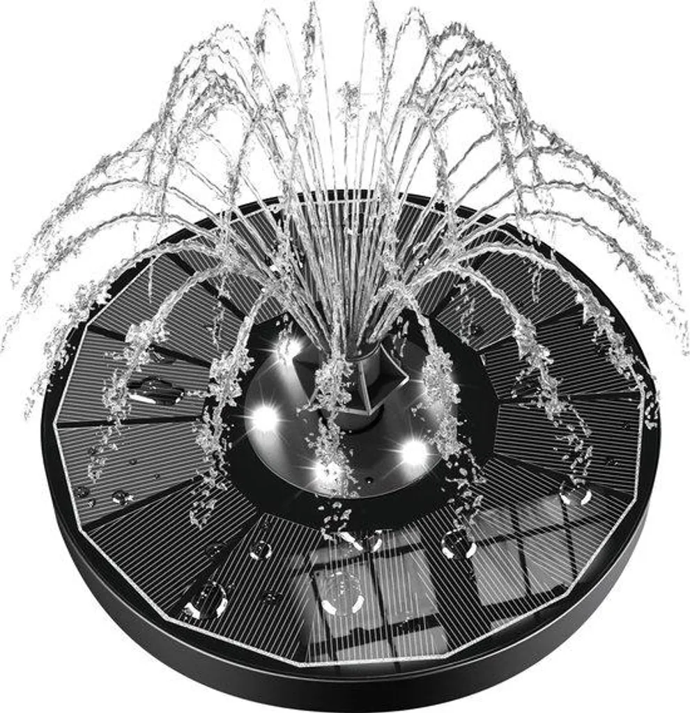 Fontaine Solaire Jardin 6 LED : Évitez l'Eau Stagnante sans Électricité