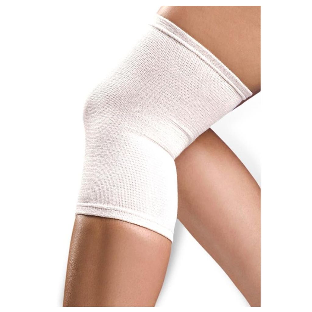 Maximex wärmende Kupfer-Kniebandage in Weiß (Größe L/XL)