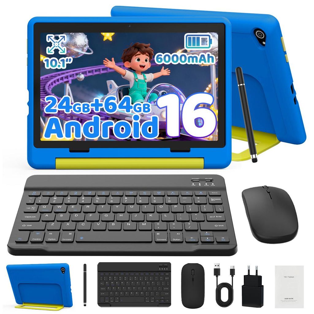 JENBIZZ Kinder Tablet, Android, 16 palcov, 64 GB vnútorná Obrázok produktu 