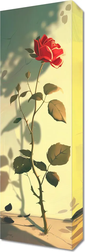 Cadre Déco Tendresse 20x60 cm - Panneau Mural Format Slim pour Salon