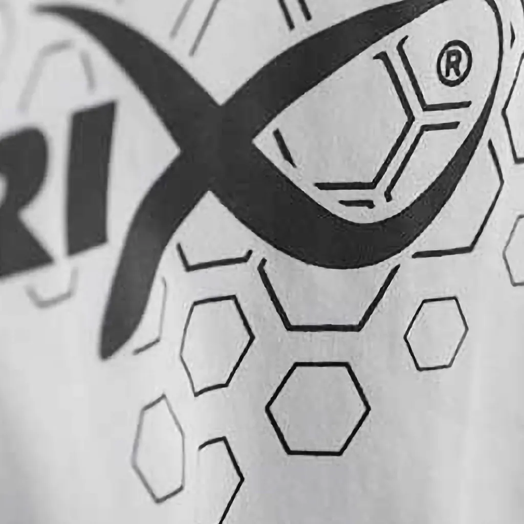 T-shirt Matrix Hex Print Blanc Taille S - Motif Géométrique Hexagonal