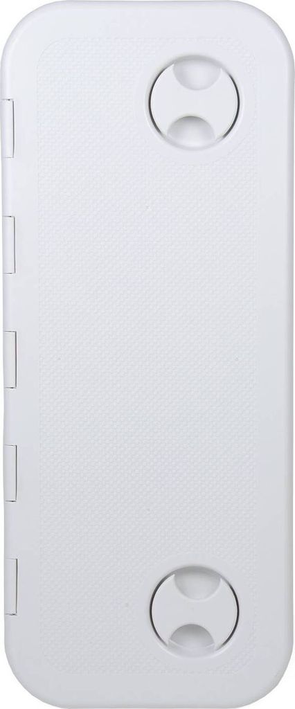 Inspektionsluke schmal, 171 x 523 mm, aus schlagfestem Kunststoff, weiß