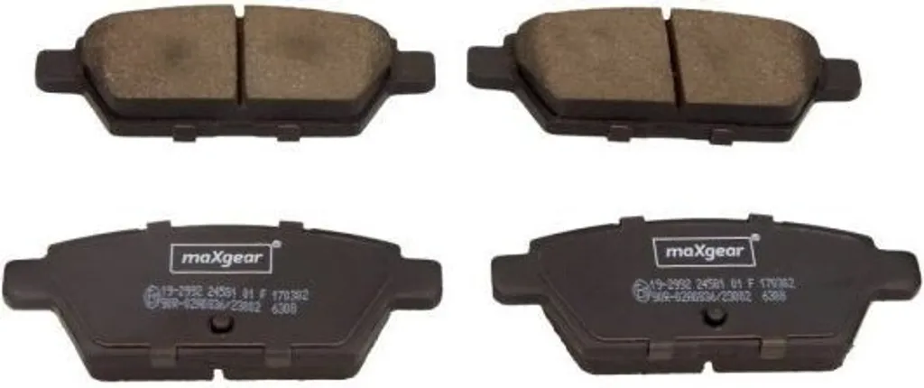 Plaquettes de Frein Mazda 6 (G) MAXGEAR 19-2992 pour Conduite Sûre